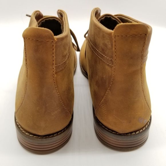 Clarks Men’s Camzin Grace Ankle Booties Size 8.5 D Brown Leather Lace Up - Picture 4 of 6